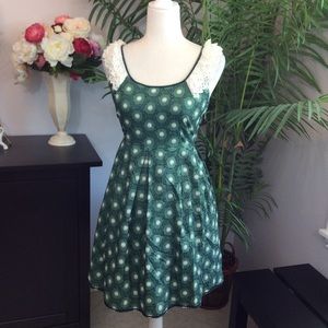 Juicy Couture Vintage Ruffle Embroidered Dress